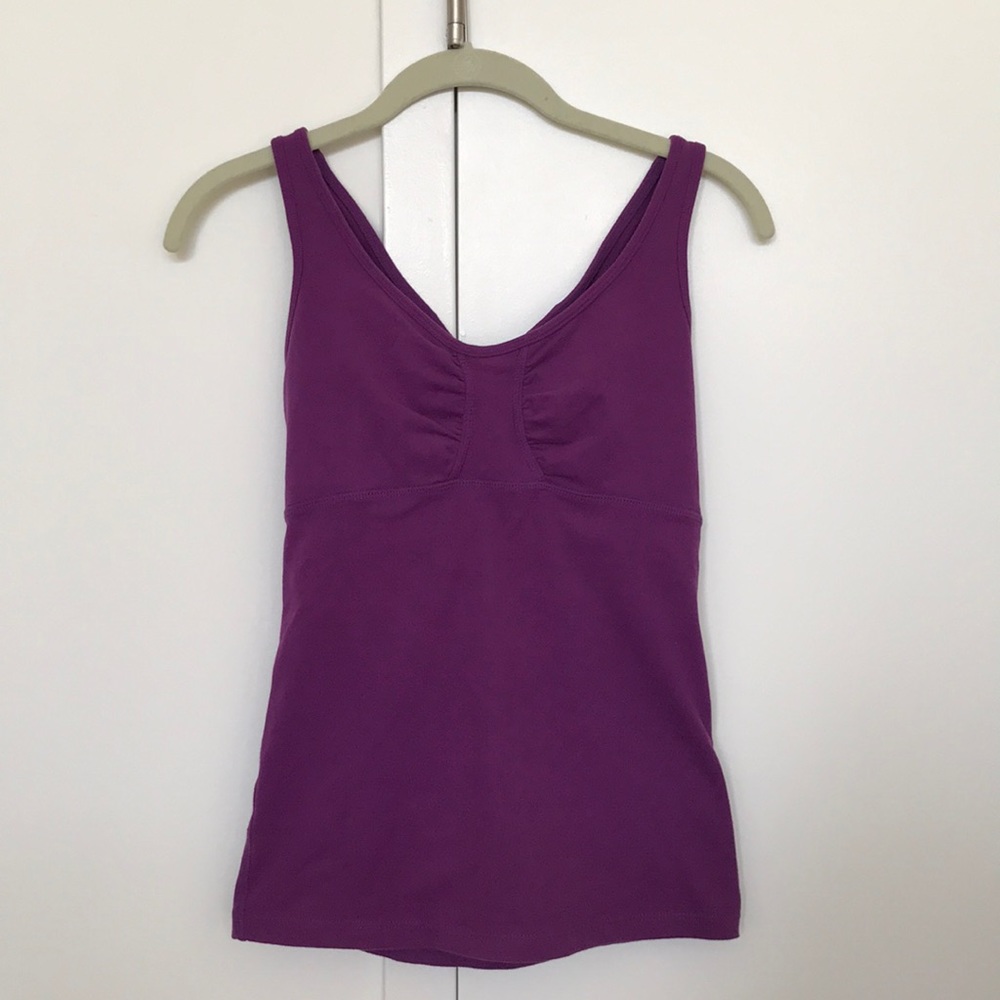 Beyond Yoga Purple Tear Drop top